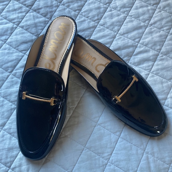 Sam Edelman Slip On Mule Black Patent Flat ~ 9.5 NWT - Picture 7 of 8